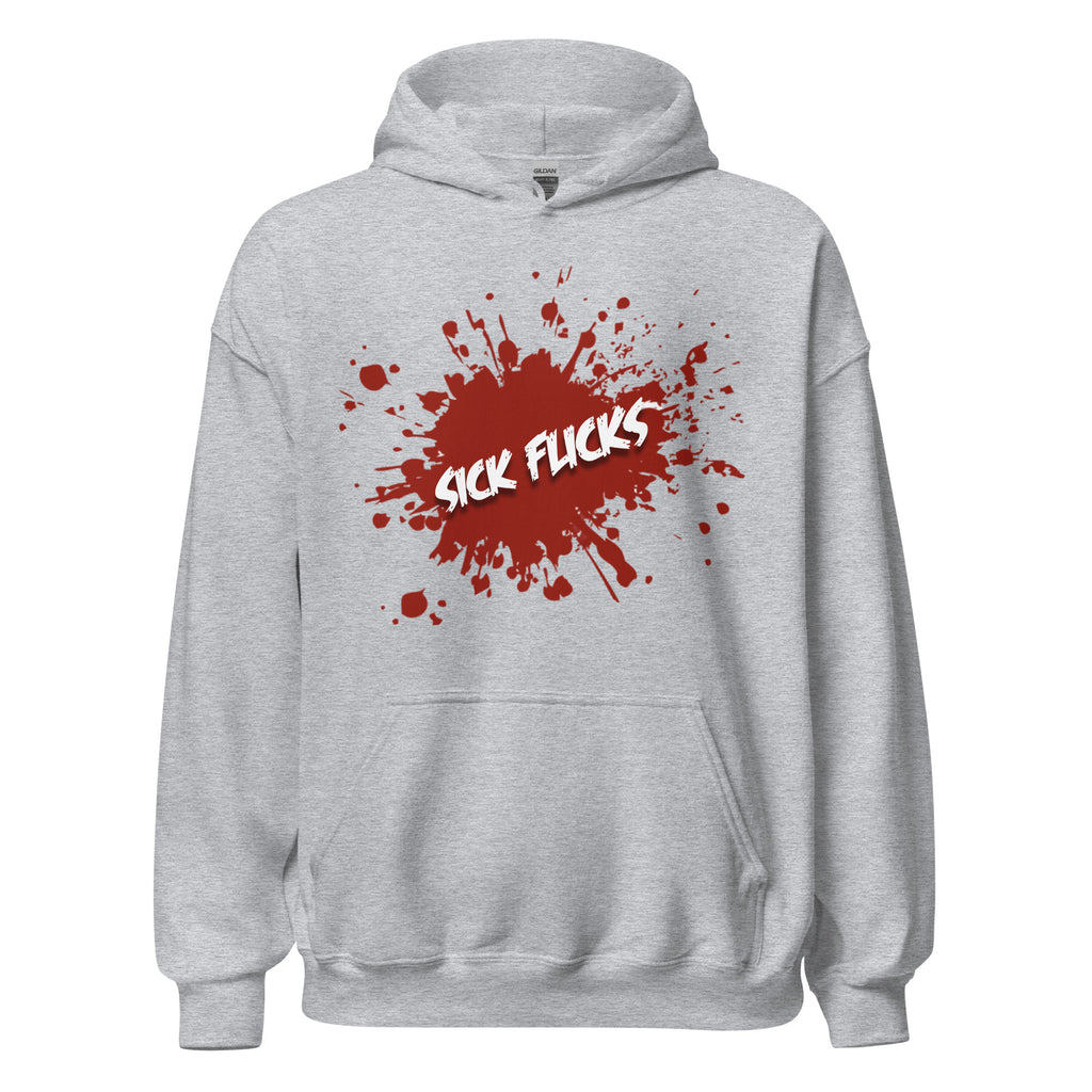 Sick Flicks Official Logo Unisex Hoodie sport gray