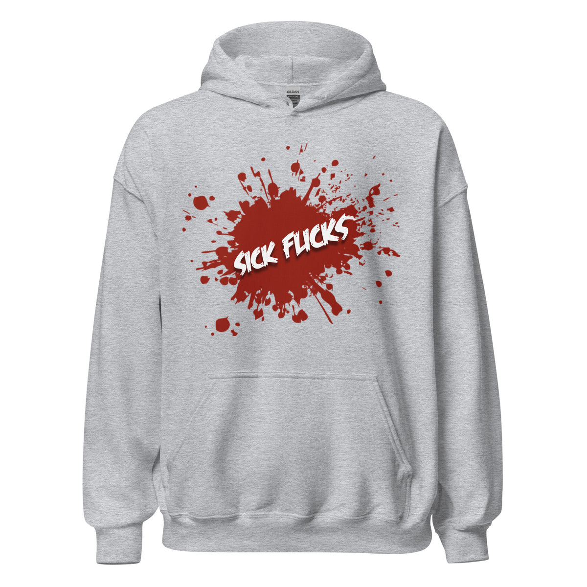 Sick Flicks Official Logo Unisex Hoodie sport gray