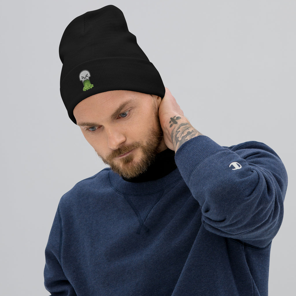 Sick Flicks Puking Skull Horror Beanie Horror Geek